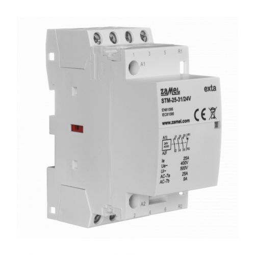 Stycznik modułowy instalacyjny 25A 3xNO+1xNC 24V AC/DC TYP: STM-25-31/24V ZAMEL - 2[128].jpg